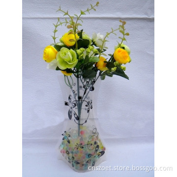 Plastic Vase, with Customized Printing